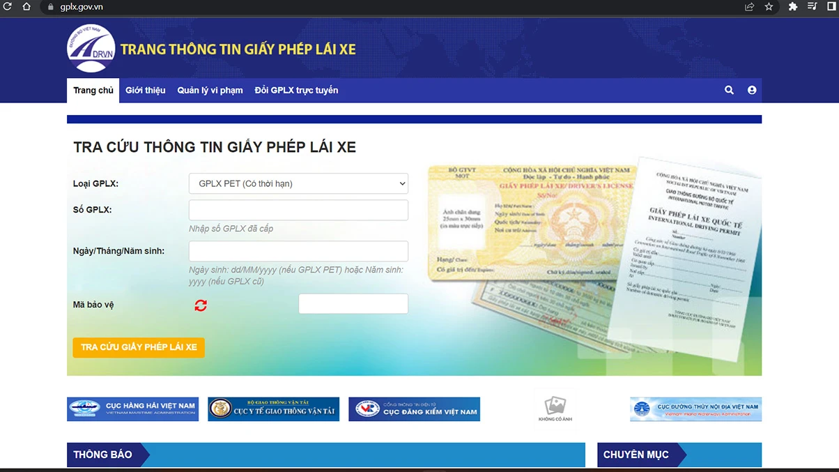 Tra cứu giấy phép lái xe theo CMND online chính xác - Tư Vấn Học Lái Xe Ô Tô | 0918 916 680