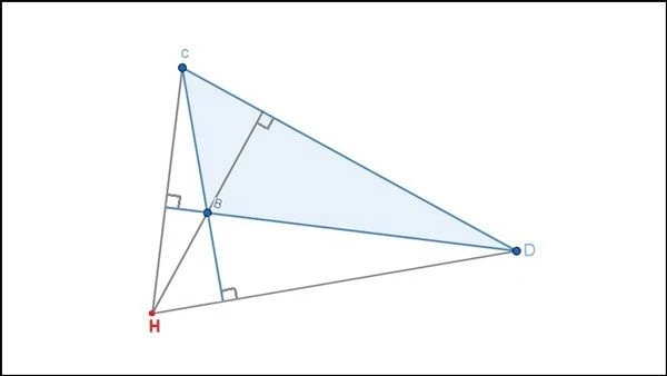 Tính chất của trực tâm trong tam giác: Lý thuyết và các dạng bài tập Ôn tập Toán lớp 7