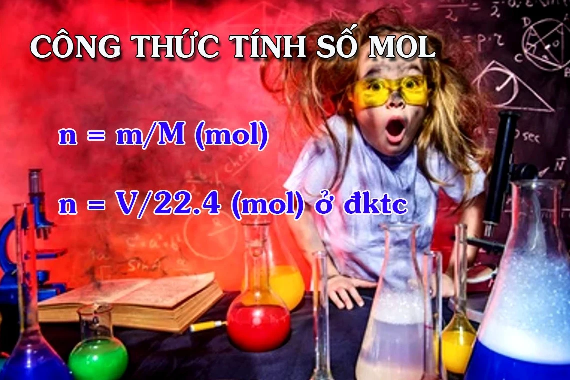 Cách tính số mol: Công thức tính và bài tập minh họa