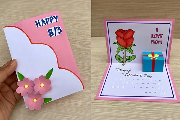 Ý nghĩa trang trí thiệp 8/3 đầy cảm xúc và sáng tạo