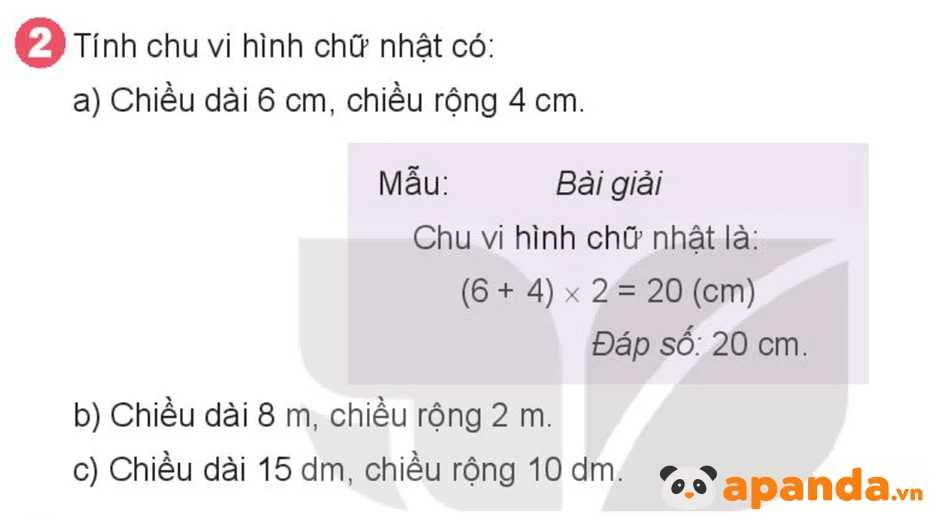 Chu vi hình chữ nhật, chu vi hình vuông lớp 3 - SGK Kết nối, Cánh diều, Chân trời