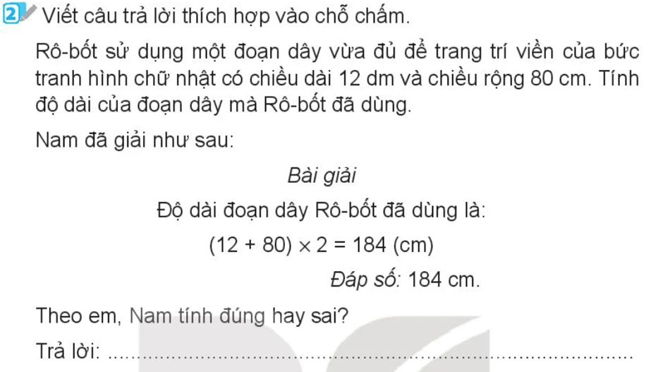 Chu vi hình chữ nhật, chu vi hình vuông lớp 3 - SGK Kết nối, Cánh diều, Chân trời