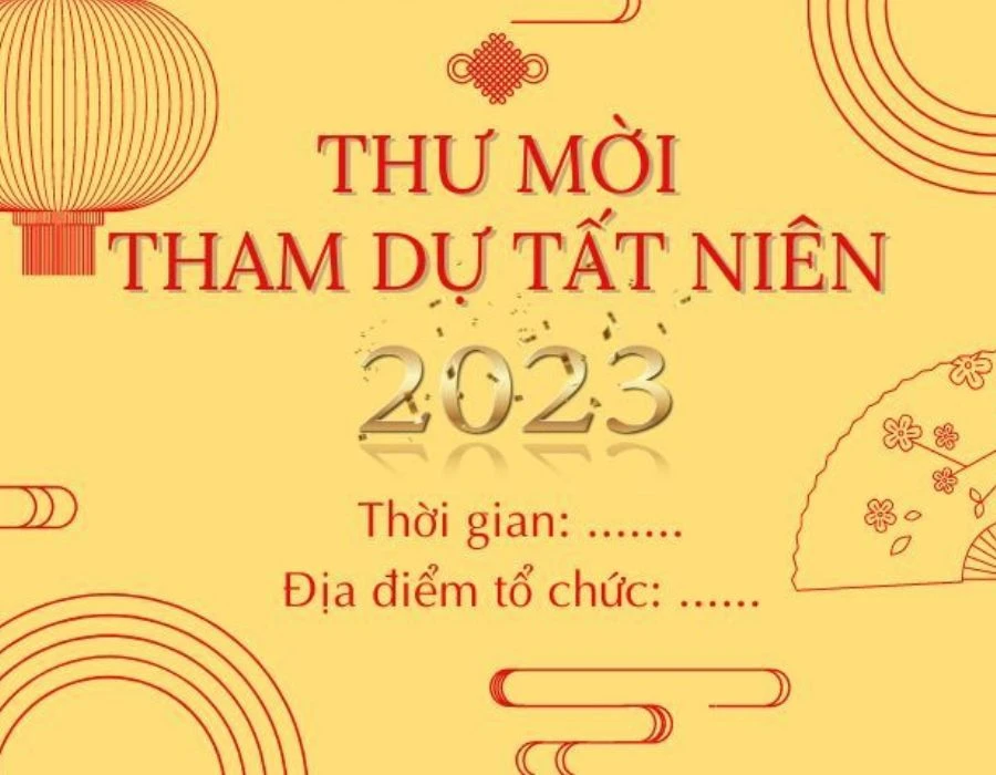 Top 10+ mẫu thiết kế thiệp mời tất niên 2024 đẹp cho Công ty