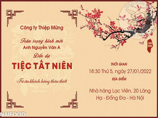 21+ các mẫu thư mời tiệc tất niên công ty bạn nên xem qua