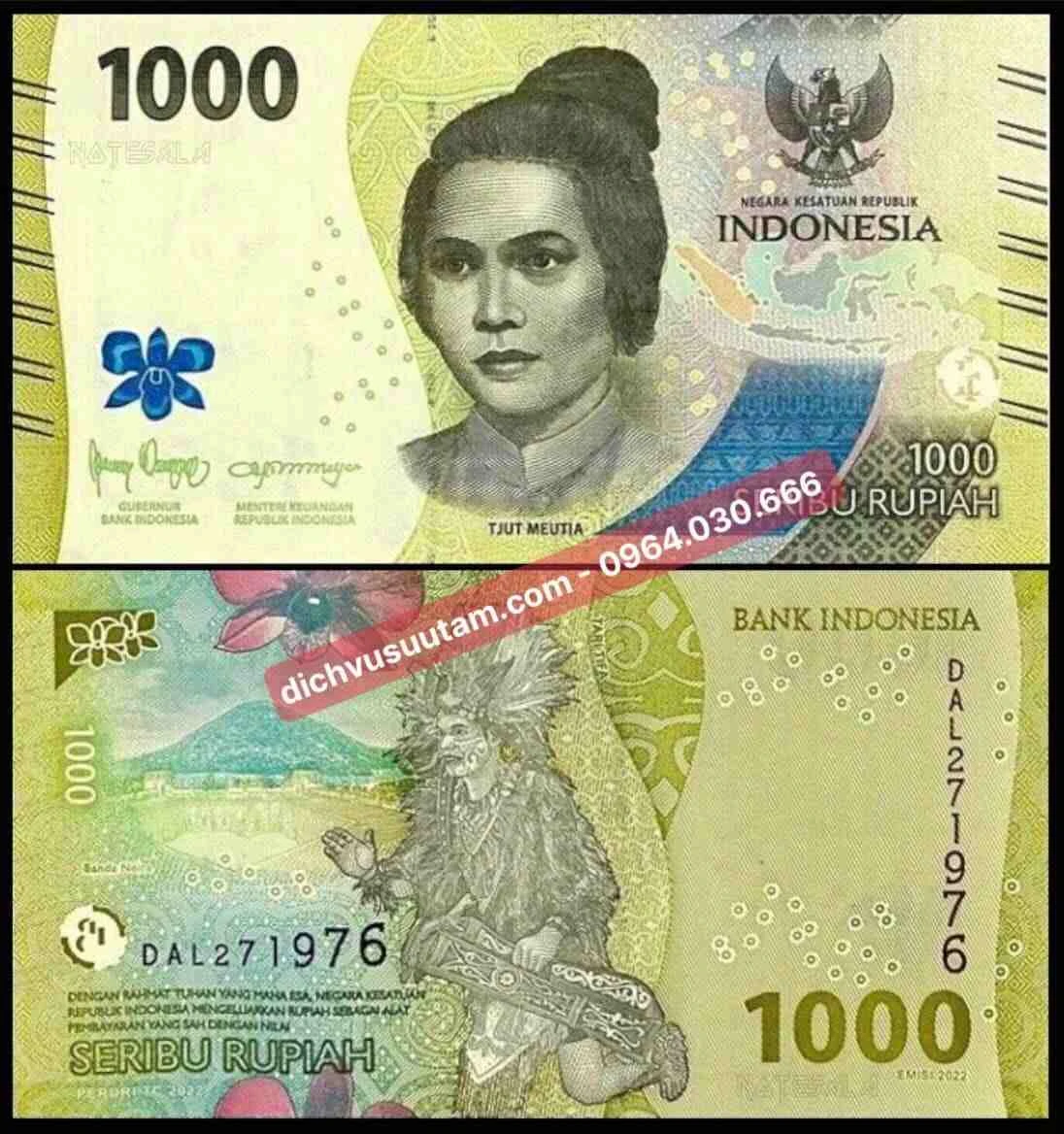 1000 tiền Indonesia đổi ra tiền Việt hiện nay