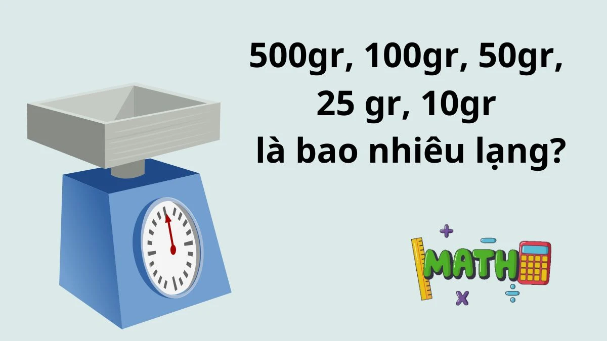 1 lạng bao nhiêu gam Hướng dẫn quy đổi đơn vị khối lượng