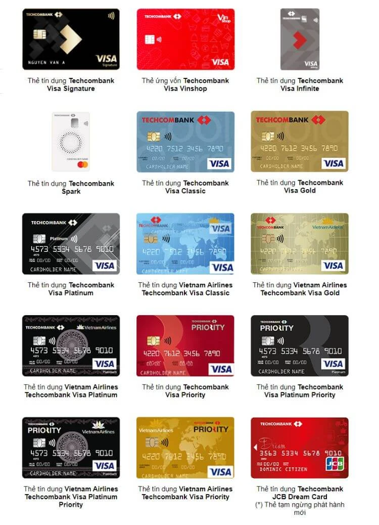 Khám Phá Các Loại Thẻ Techcombank Đáng Chú Ý