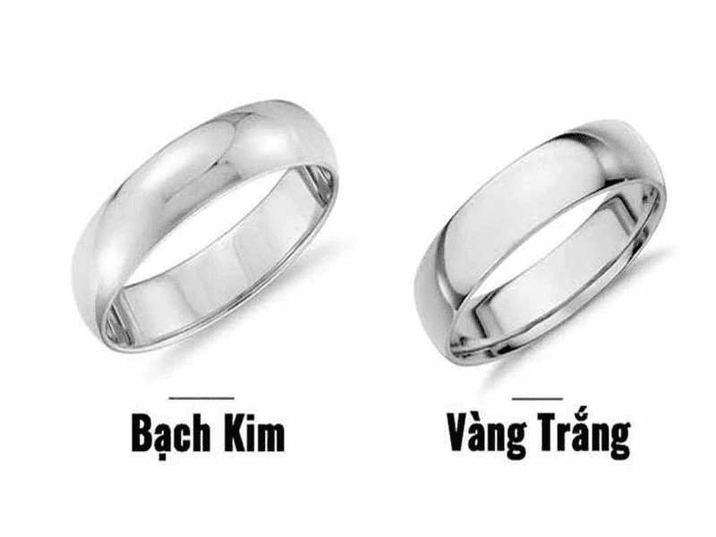 Vàng Trắng và Bạch Kim Đặc Điểm và Giá Trị