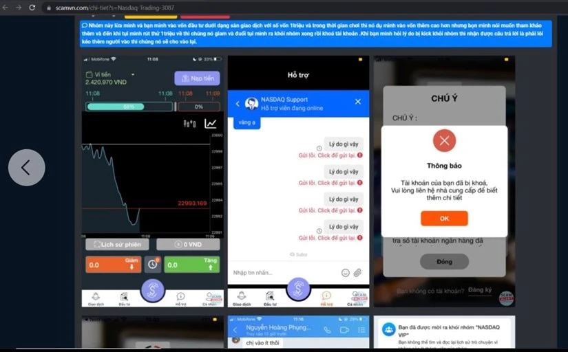 Sàn Nasdaq lừa đảo và rủi ro trong đầu tư chứng khoán