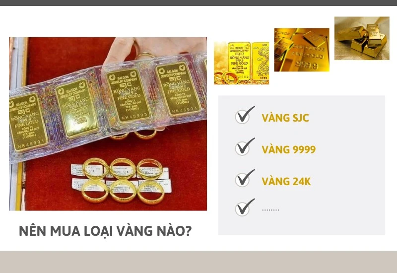 Mua vàng tích trữ nên mua loại nào để đầu tư an toàn